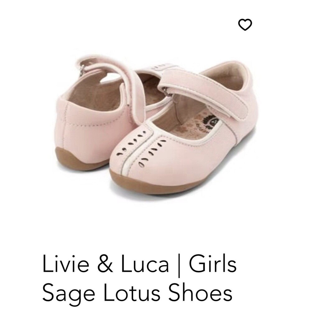 New Livie & Luca 3 Y Sage Lotus Pink Mary Jane Leather